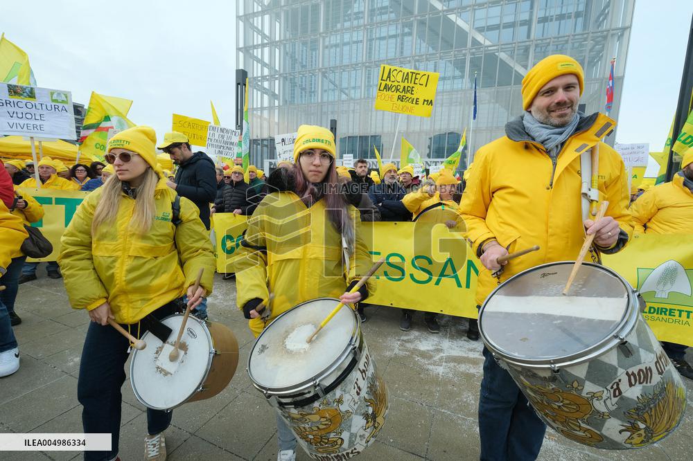 Coldiretti Protests Outside the Piedmont Region - Turin