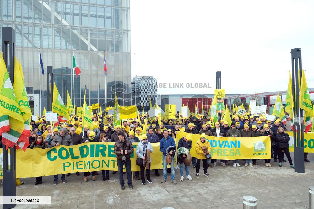 Coldiretti Protests Outside the Piedmont Region - Turin