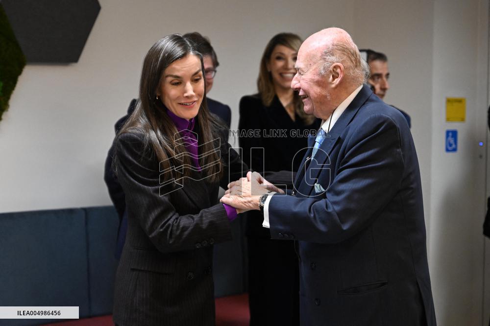 Queen Letizia Presides Over Fad Meeting In Madrid - Spain
