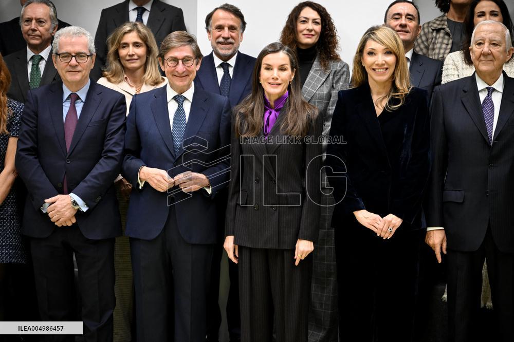 Queen Letizia Presides Over Fad Meeting In Madrid - Spain