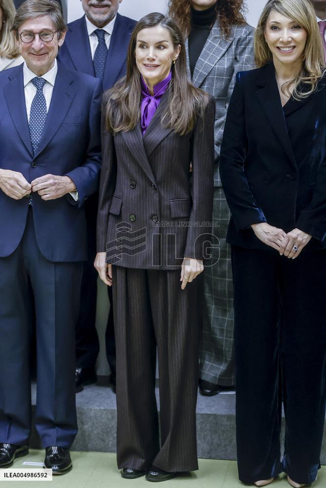 Queen Letizia At FAD Meeting - Madrid