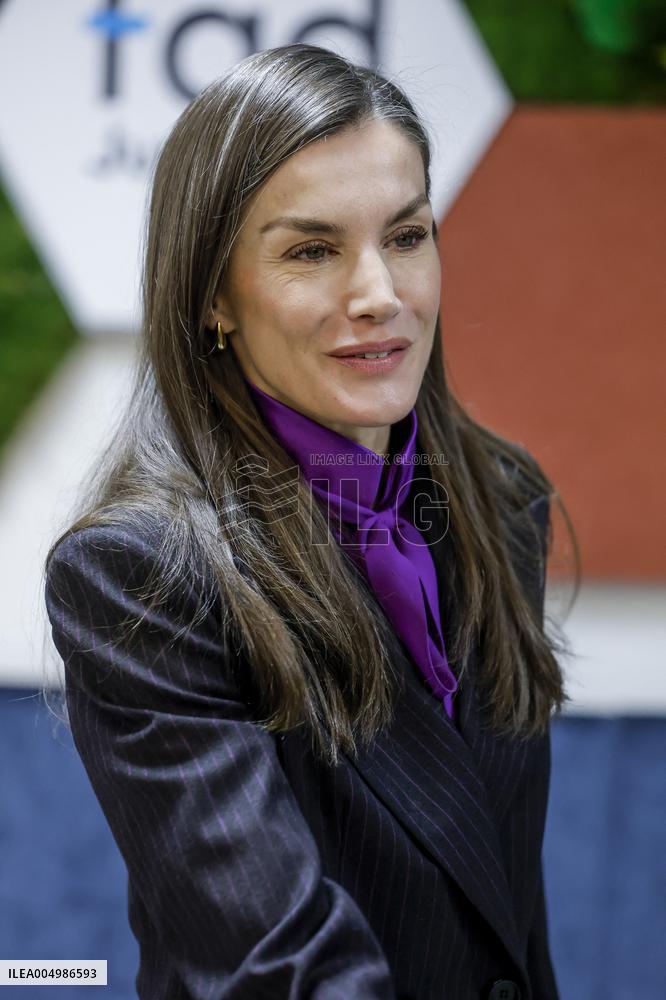 Queen Letizia At FAD Meeting - Madrid