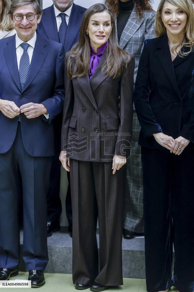 Queen Letizia At FAD Meeting - Madrid