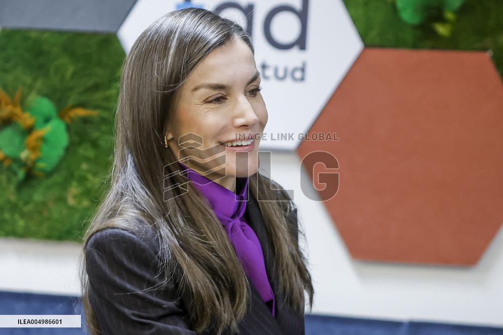 Queen Letizia At FAD Meeting - Madrid
