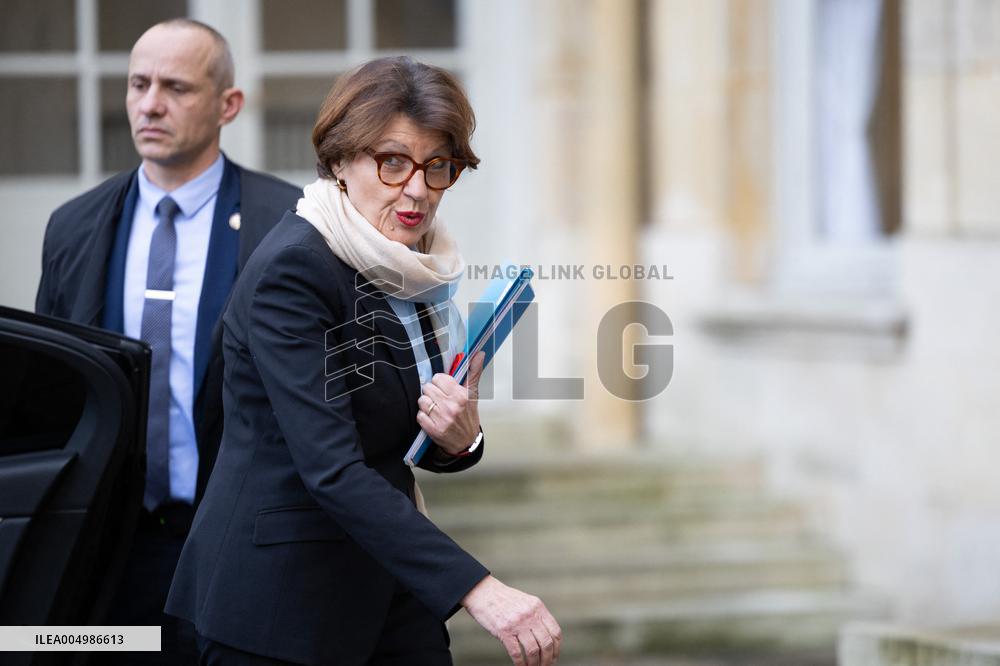 Meeting on agricultural policy at Matignon - Paris