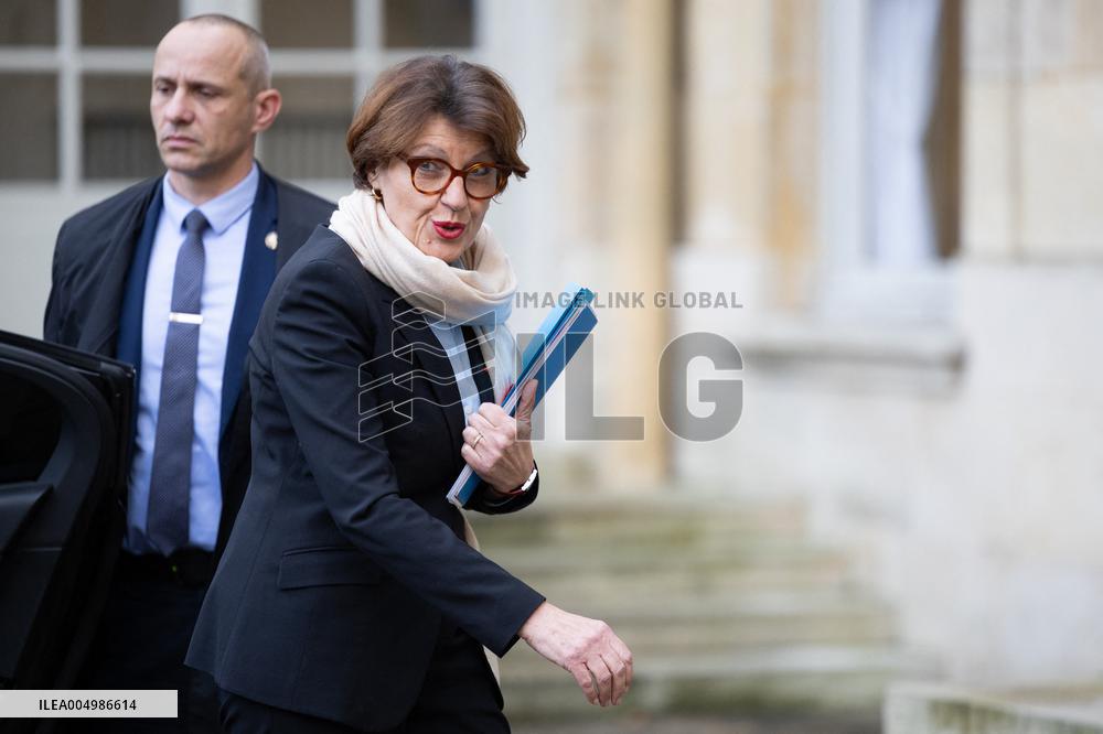 Meeting on agricultural policy at Matignon - Paris