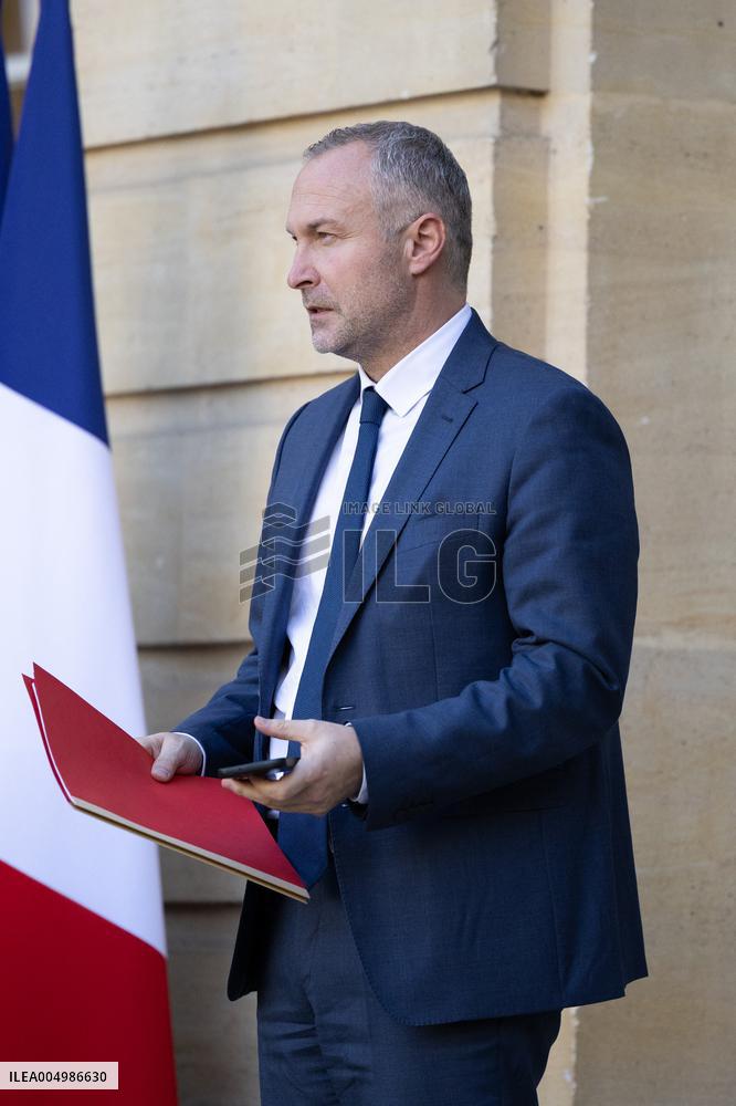 Meeting on agricultural policy at Matignon - Paris