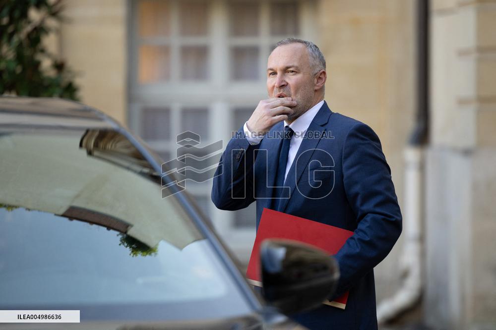 Meeting on agricultural policy at Matignon - Paris