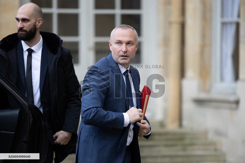 Meeting on agricultural policy at Matignon - Paris