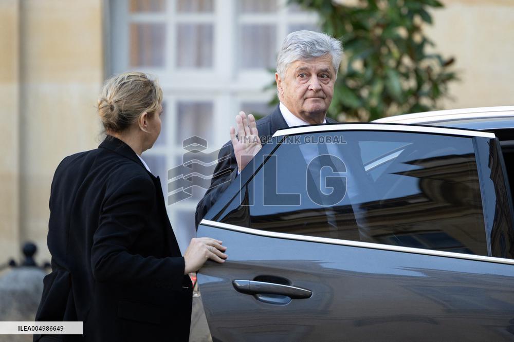 Meeting on agricultural policy at Matignon - Paris