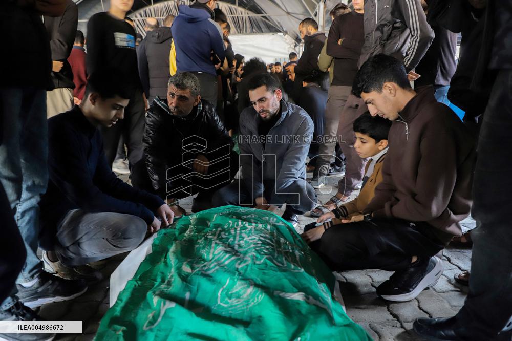 Funeral of Hamas Senior Commander Raad Saad - Gaza