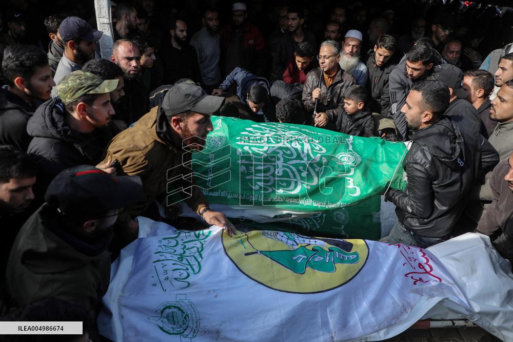 Funeral of Hamas Senior Commander Raad Saad - Gaza