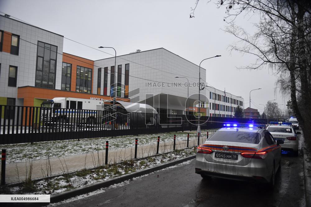 Site of School Stabbing - Moscow
