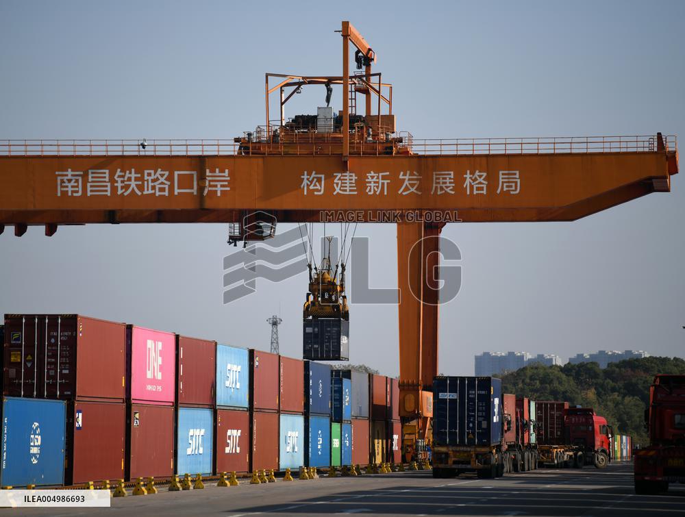Nanchang International Land Port Foreign Trade Train
