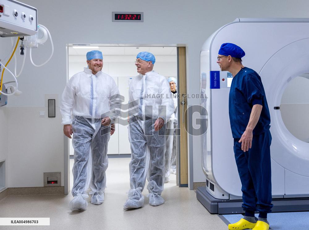 King And Minister Visit Leiden University Medical Center - Netherlands