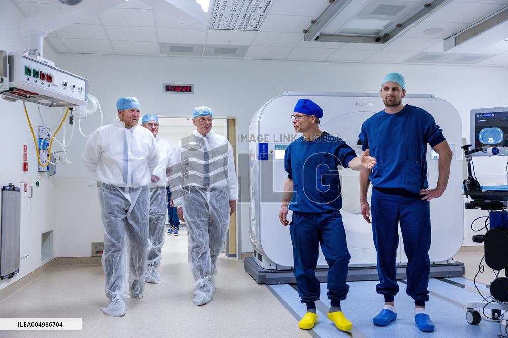 King And Minister Visit Leiden University Medical Center - Netherlands