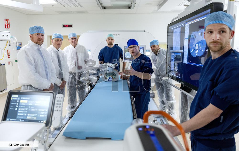 King And Minister Visit Leiden University Medical Center - Netherlands