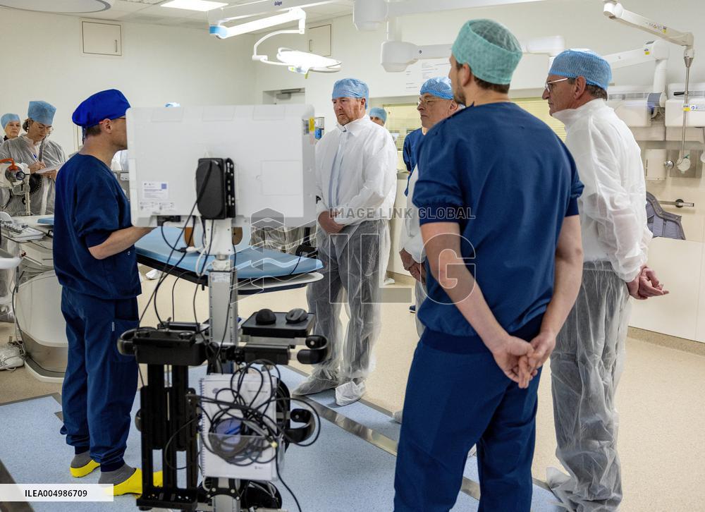 King And Minister Visit Leiden University Medical Center - Netherlands