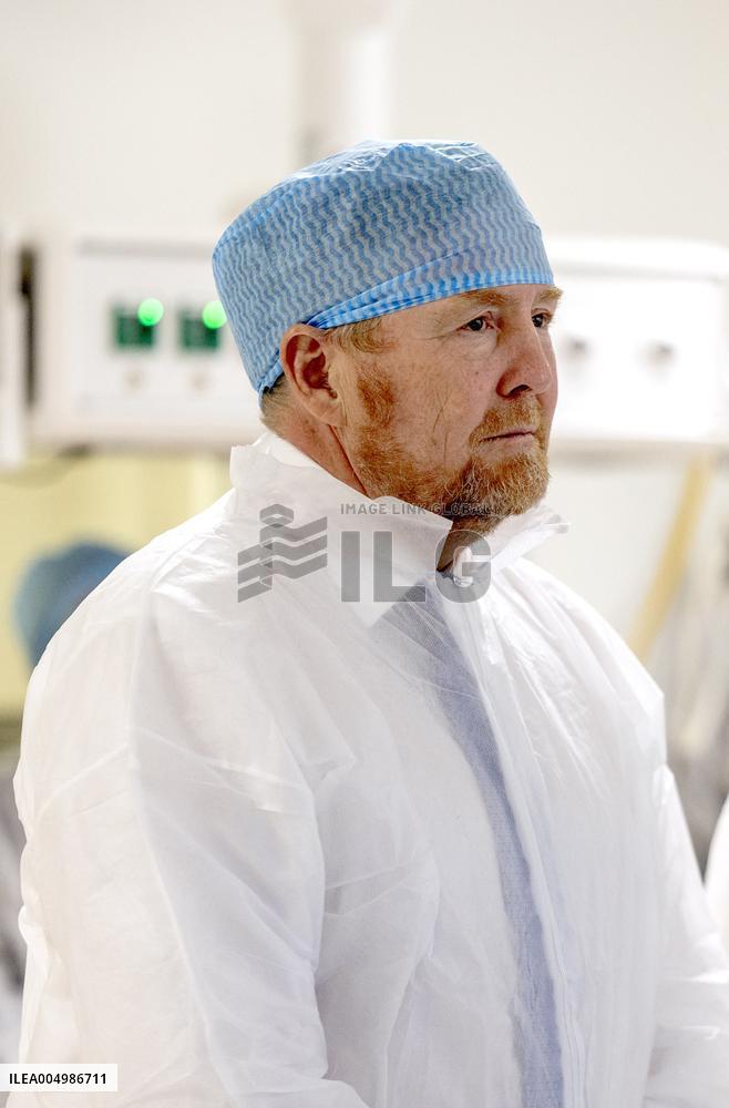King And Minister Visit Leiden University Medical Center - Netherlands