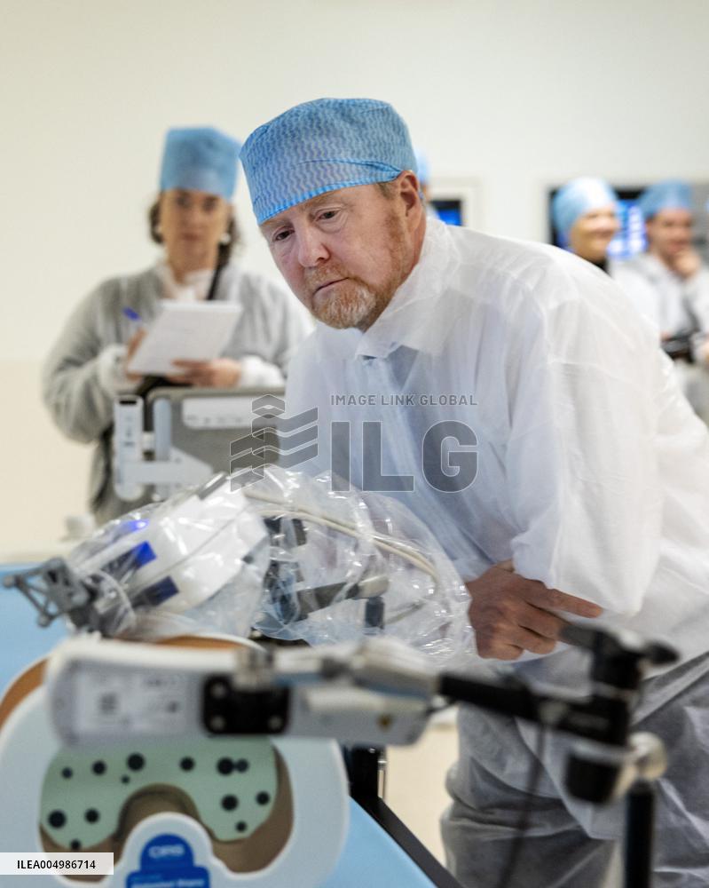 King And Minister Visit Leiden University Medical Center - Netherlands