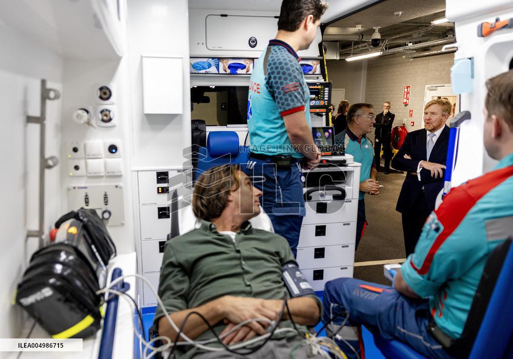King And Minister Visit Leiden University Medical Center - Netherlands