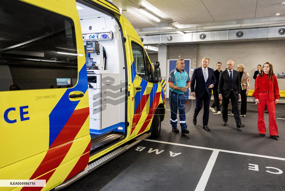 King And Minister Visit Leiden University Medical Center - Netherlands