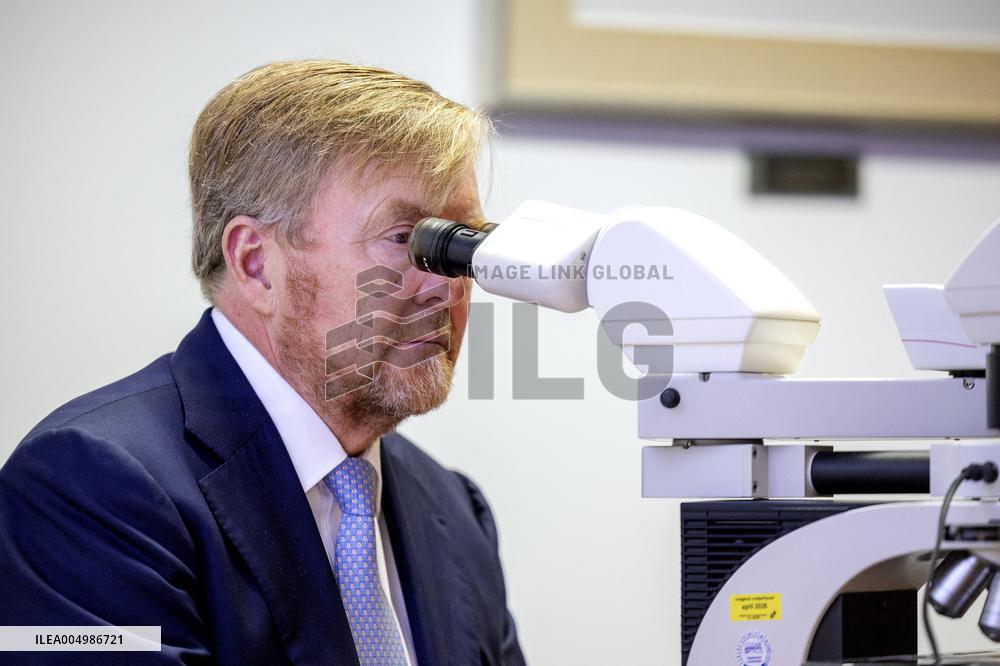 King And Minister Visit Leiden University Medical Center - Netherlands