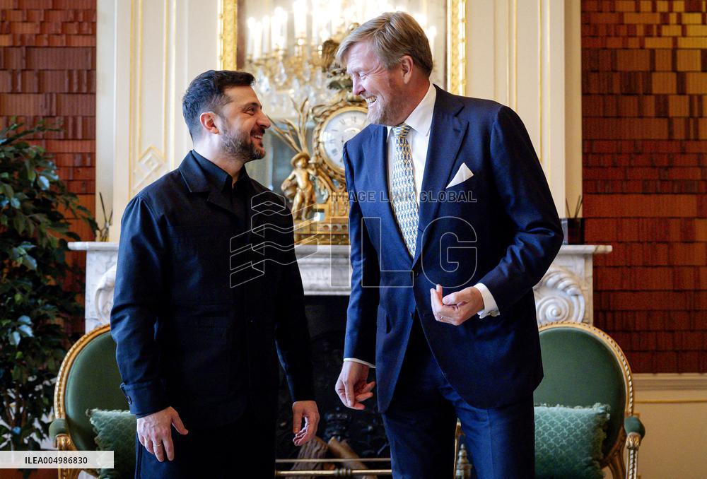 King receives President of Ukraine, Den Haag, The Netherlands