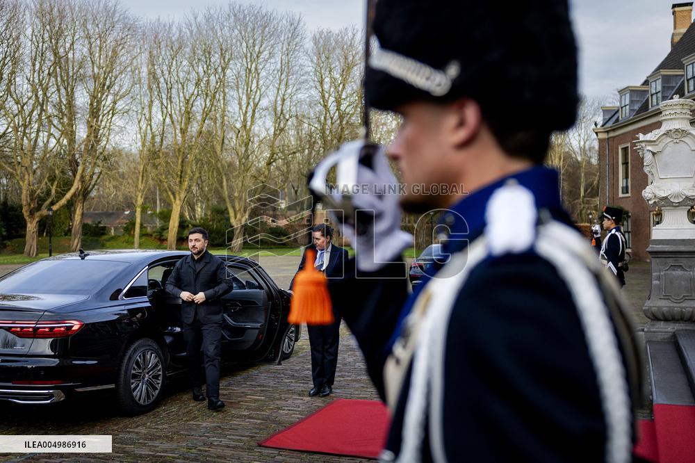 King Willem-Alexander Meets President Zelensky - The Hague