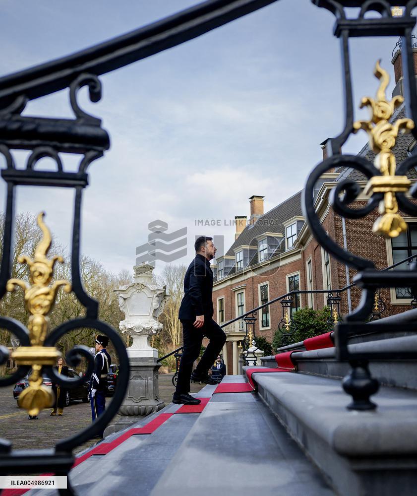 King Willem-Alexander Meets President Zelensky - The Hague