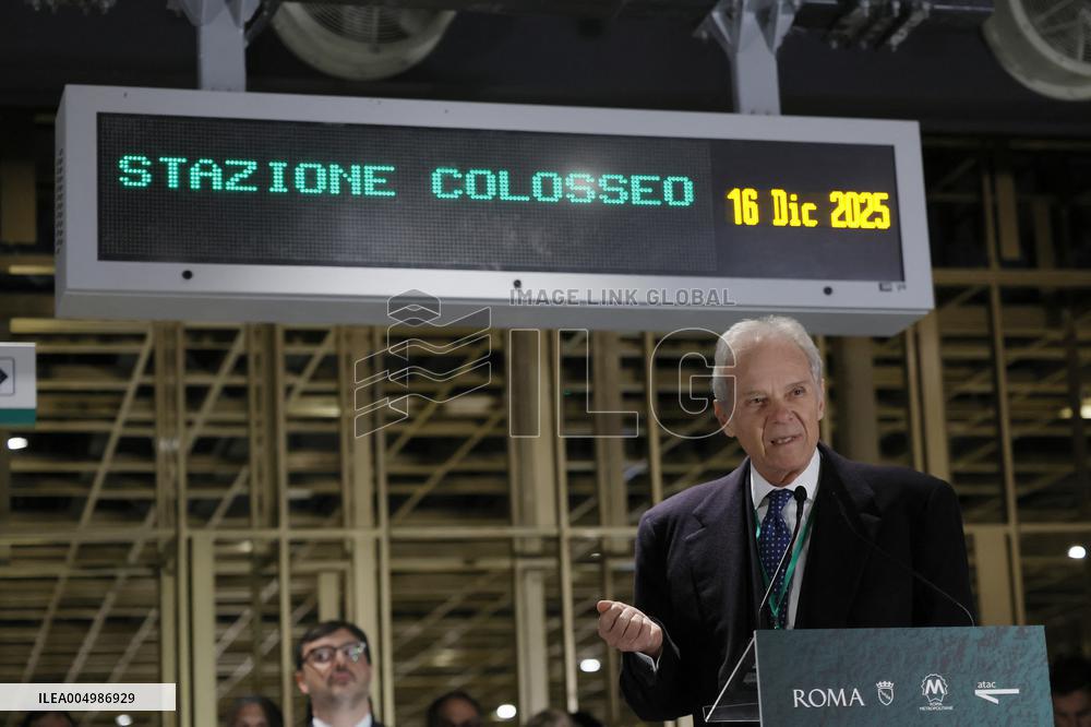 Inauguration Of The Porta Metronia And Colosseo Metro C Station - Rom