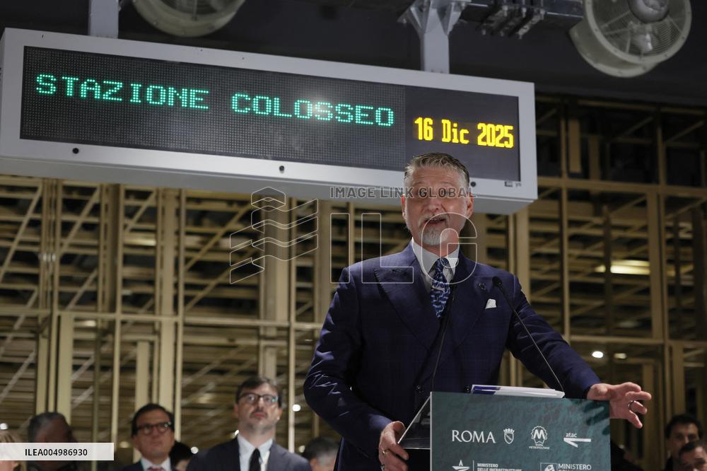 Inauguration Of The Porta Metronia And Colosseo Metro C Station - Rom