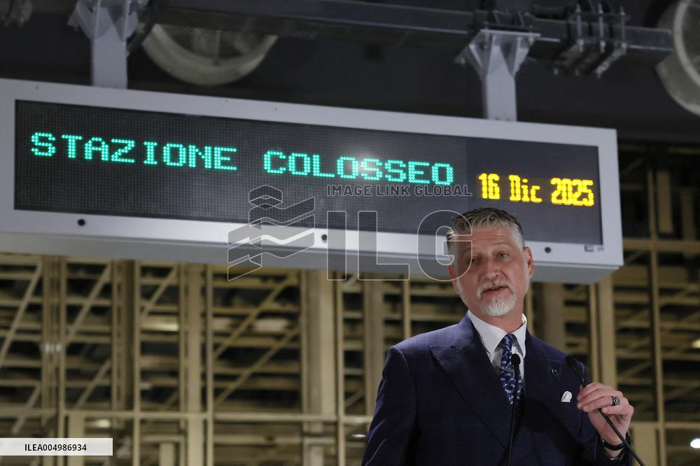 Inauguration Of The Porta Metronia And Colosseo Metro C Station - Rom