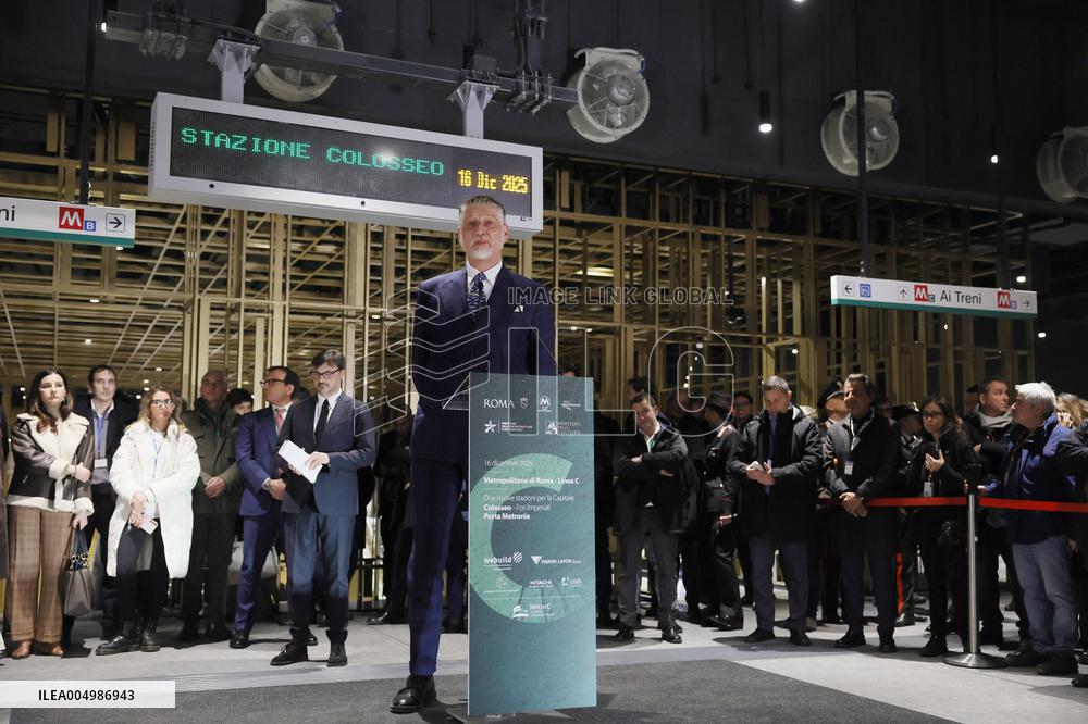 Inauguration Of The Porta Metronia And Colosseo Metro C Station - Rom