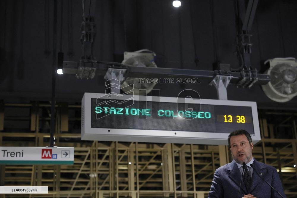 Inauguration Of The Porta Metronia And Colosseo Metro C Station - Rom