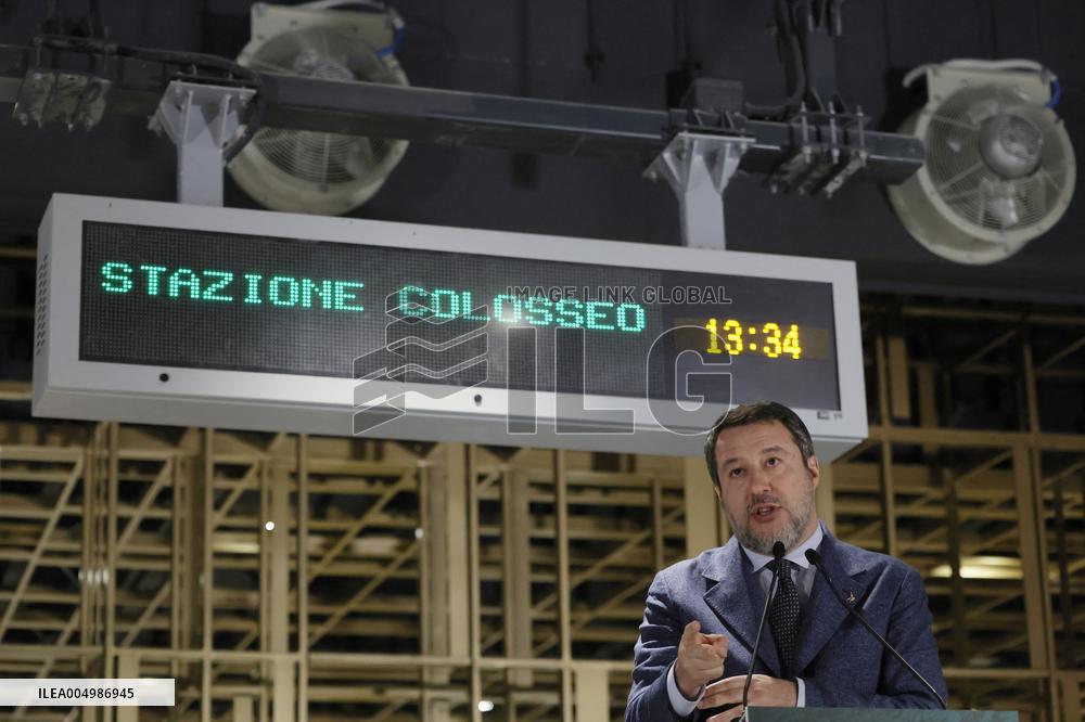 Inauguration Of The Porta Metronia And Colosseo Metro C Station - Rom