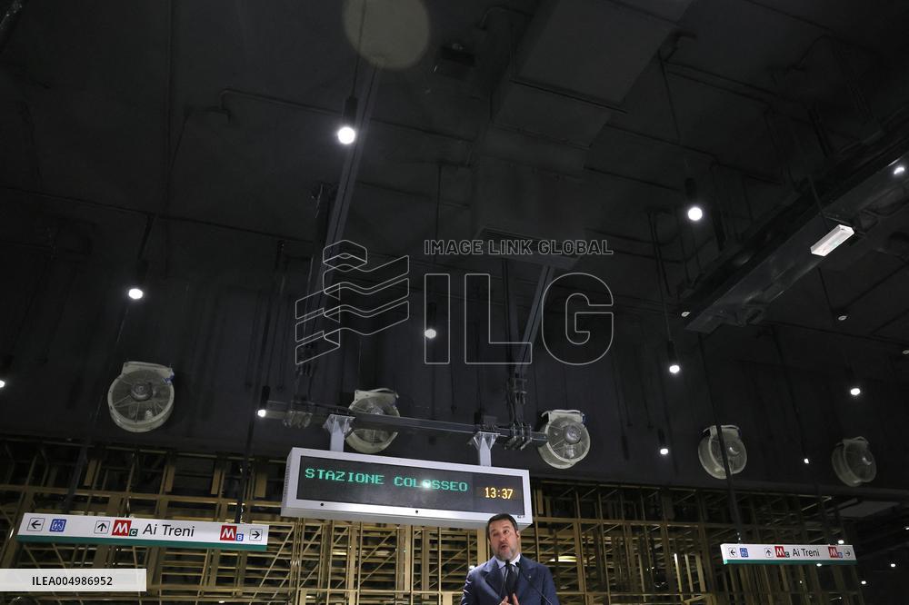 Inauguration Of The Porta Metronia And Colosseo Metro C Station - Rom