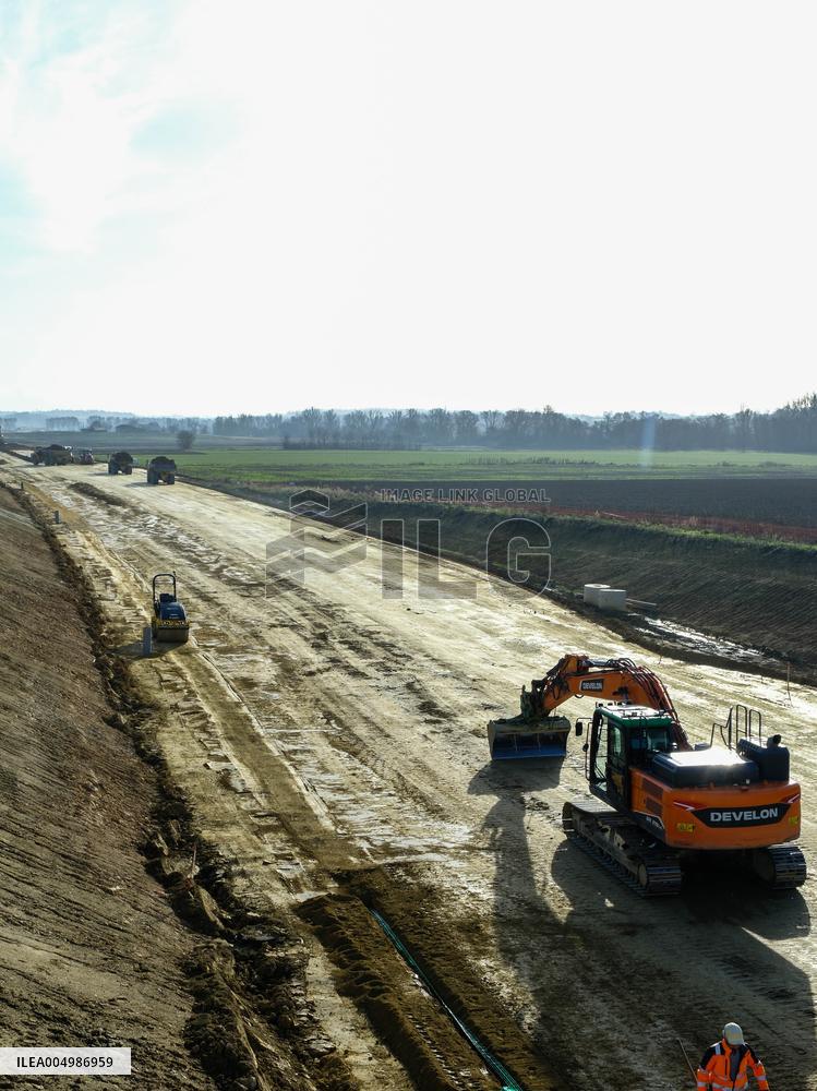 Construction Site for the Highway A69 Toulouse-Castres - France