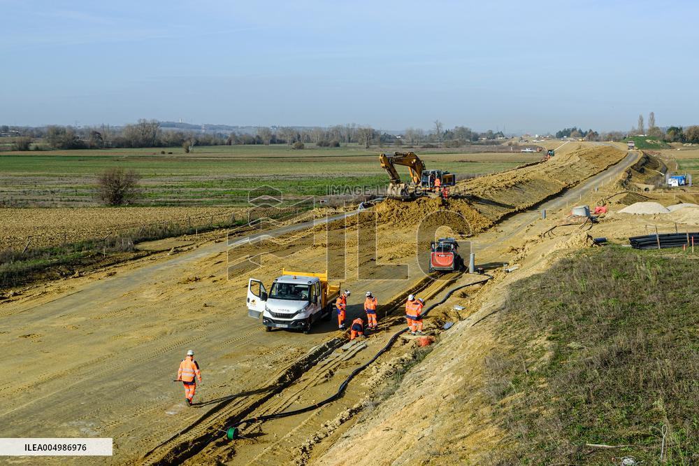 Construction Site for the Highway A69 Toulouse-Castres - France