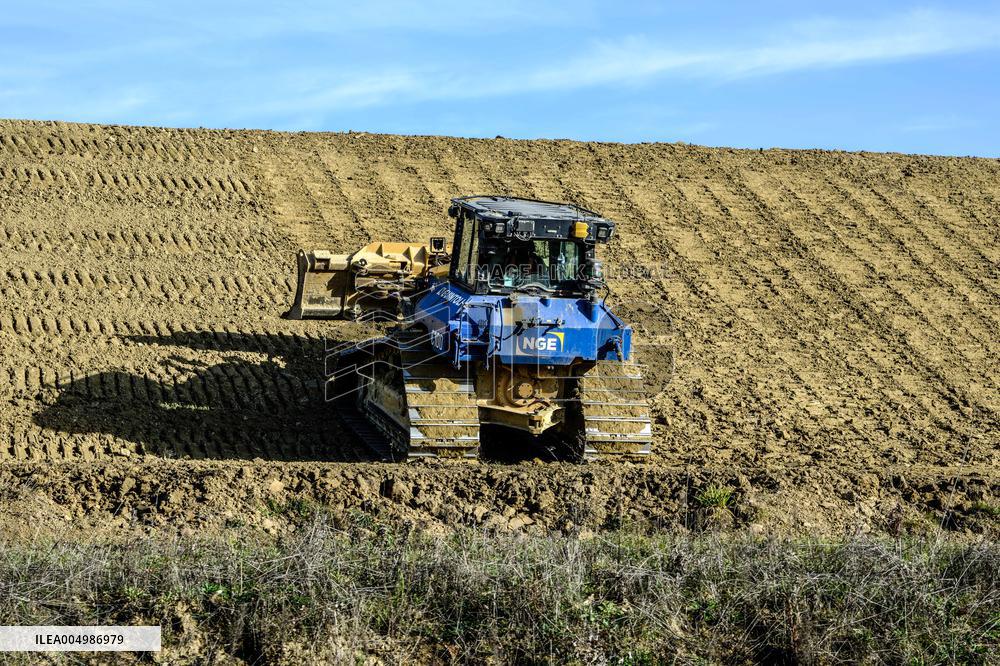 Construction Site for the Highway A69 Toulouse-Castres - France
