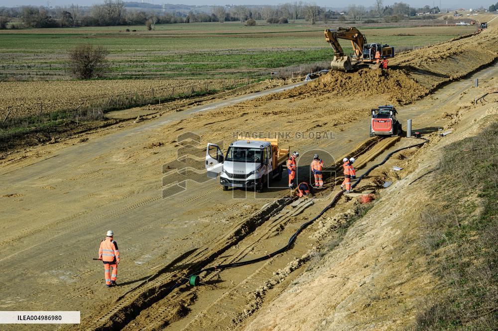 Construction Site for the Highway A69 Toulouse-Castres - France