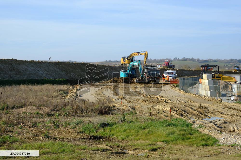Construction Site for the Highway A69 Toulouse-Castres - France