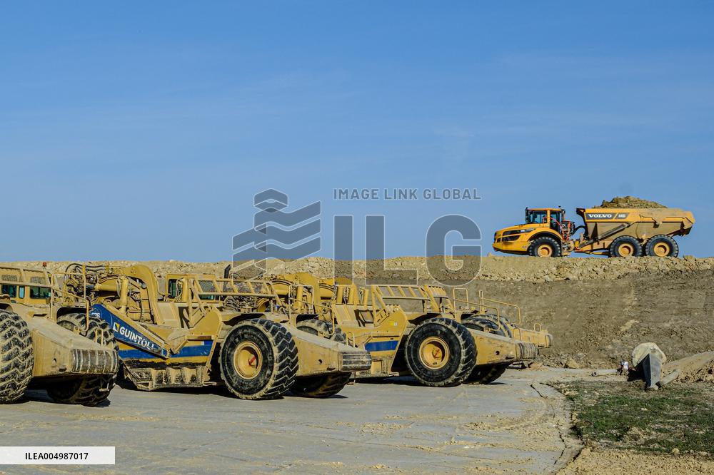 Construction Site for the Highway A69 Toulouse-Castres - France