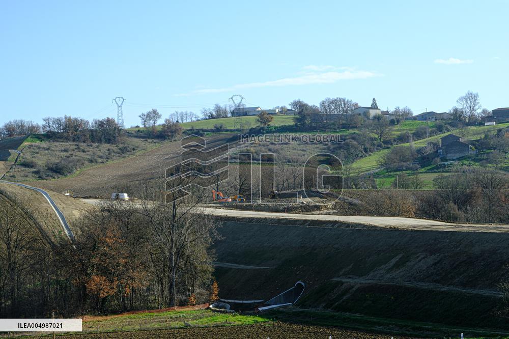 Construction Site for the Highway A69 Toulouse-Castres - France