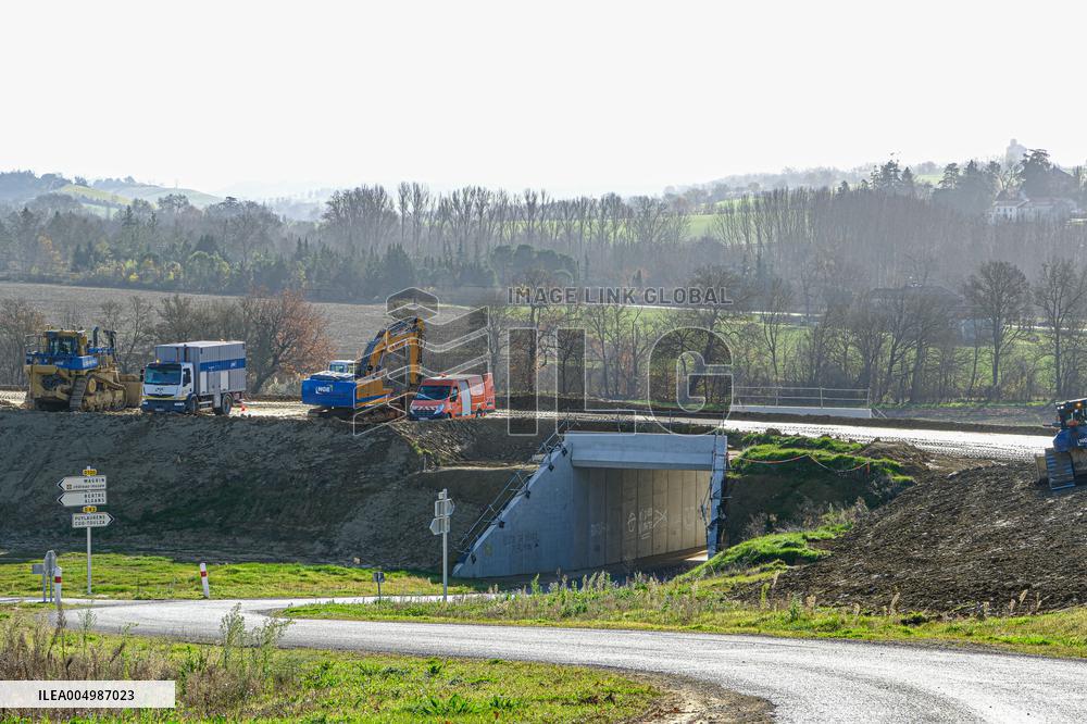 Construction Site for the Highway A69 Toulouse-Castres - France