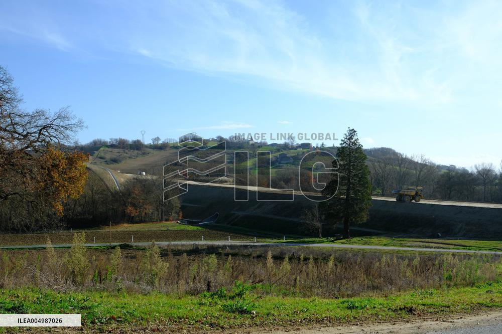 Construction Site for the Highway A69 Toulouse-Castres - France
