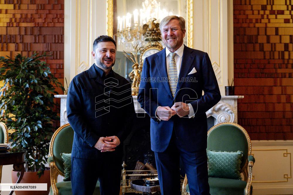 King Willem-Alexander Meets President Zelensky - The Hague