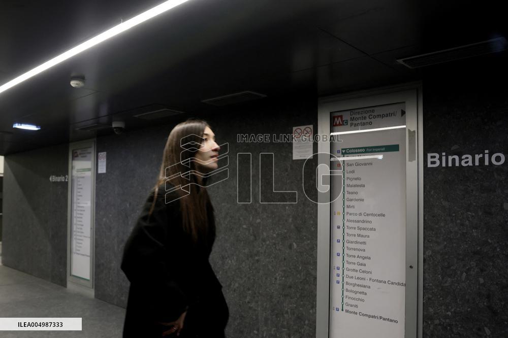 Inauguration Of New Metro C Station Metronia-Colosseo - Rome