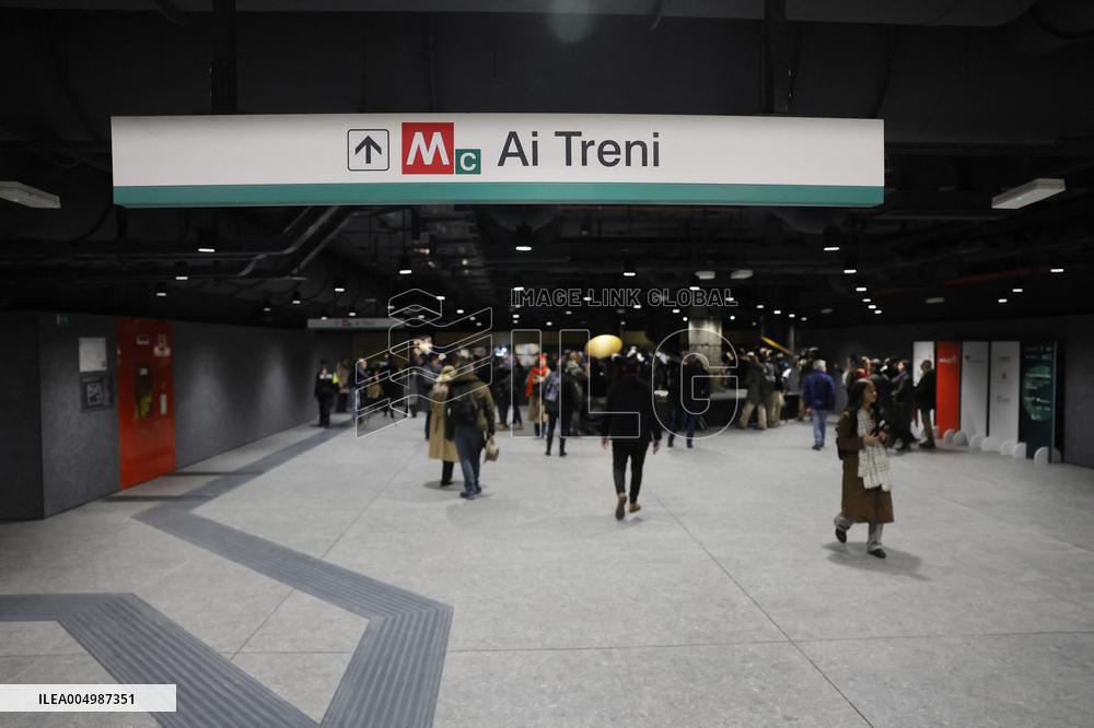Inauguration Of New Metro C Station Metronia-Colosseo - Rome