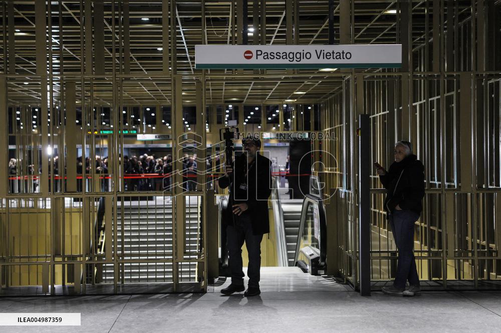 Inauguration Of New Metro C Station Metronia-Colosseo - Rome